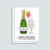 Funny Cava Birthday Card for Friend