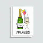 Funny Cava Birthday Card for Friend