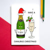 Funny Cava Christmas Card