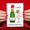 Funny Cava Christmas Card