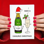 Funny Cava Christmas Card