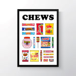 illustrated sweets poster