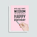 'Chin Hair' Funny Birthday Card for the Ladies - Of Life & Lemons®