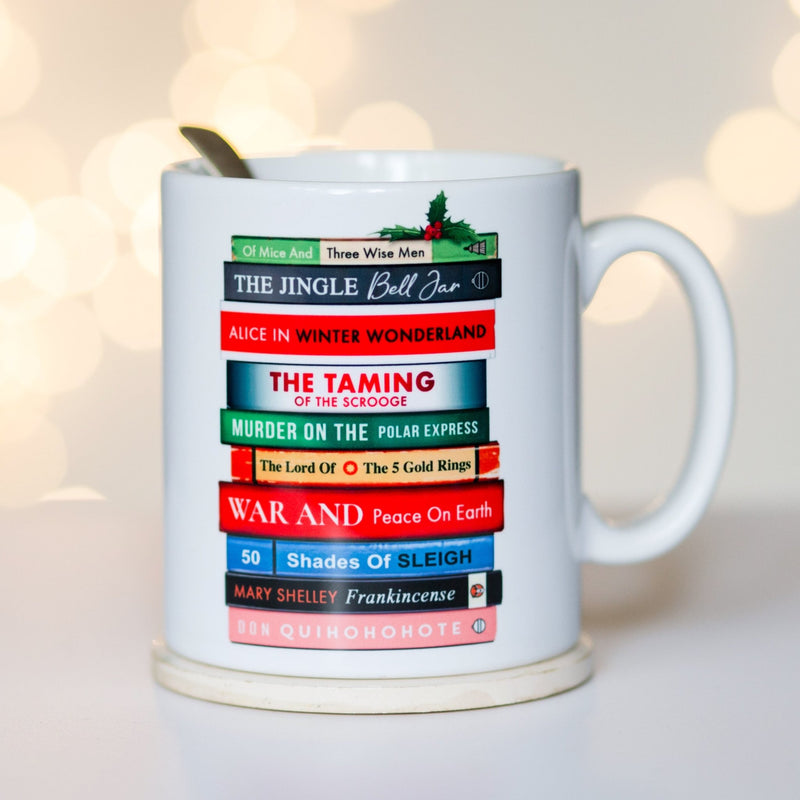 Funny Book Puns Christmas Mug - Of Life & Lemons®