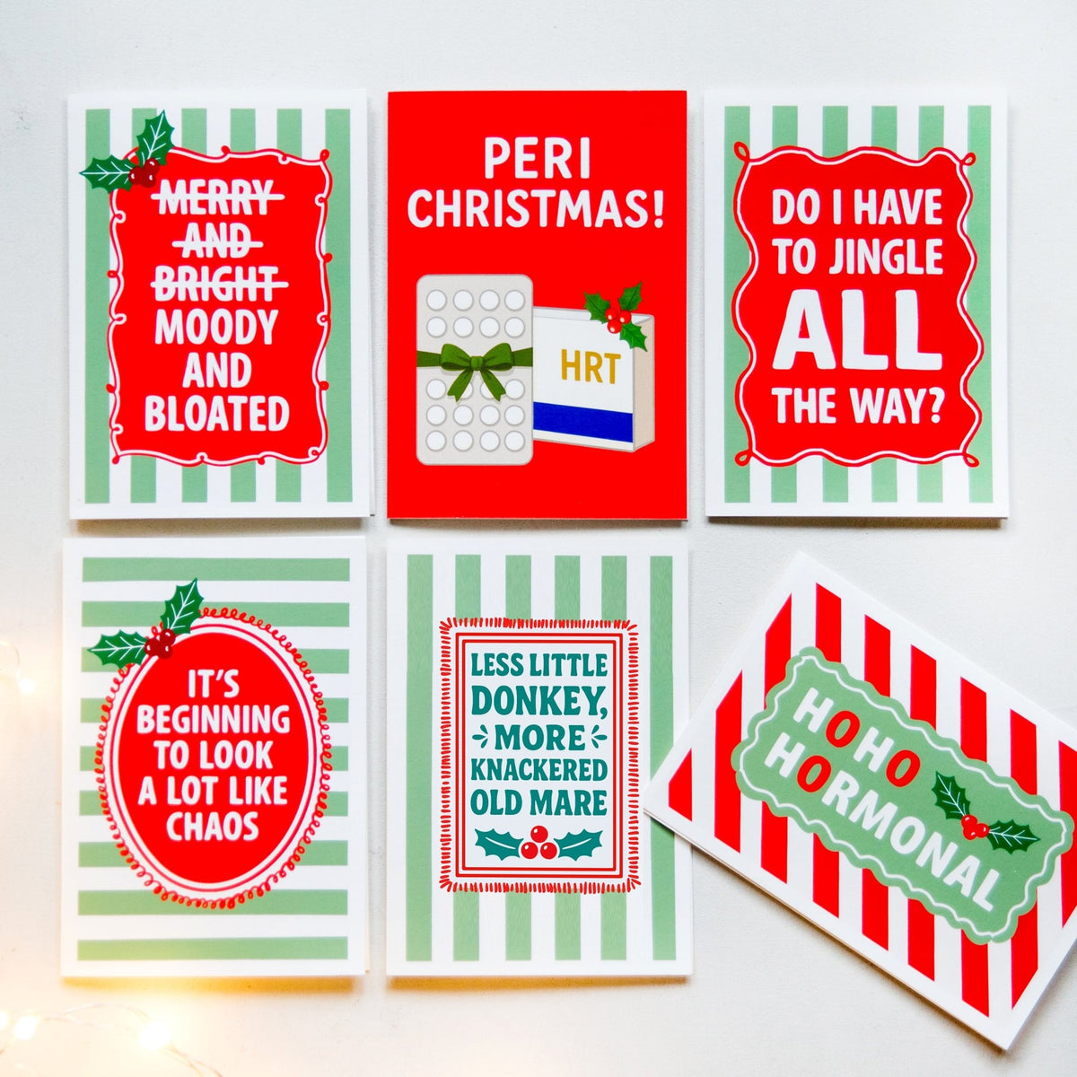 Funny Christmas Card Pack For Women - Of Life & Lemons®
