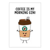 funny coffee postcard