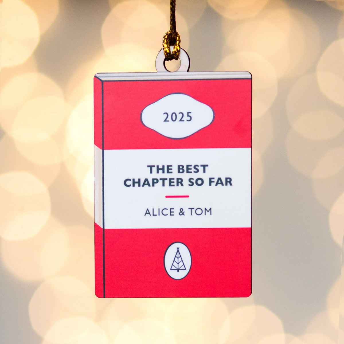 'Best Chapter' Personalised Book Bauble - Of Life & Lemons®