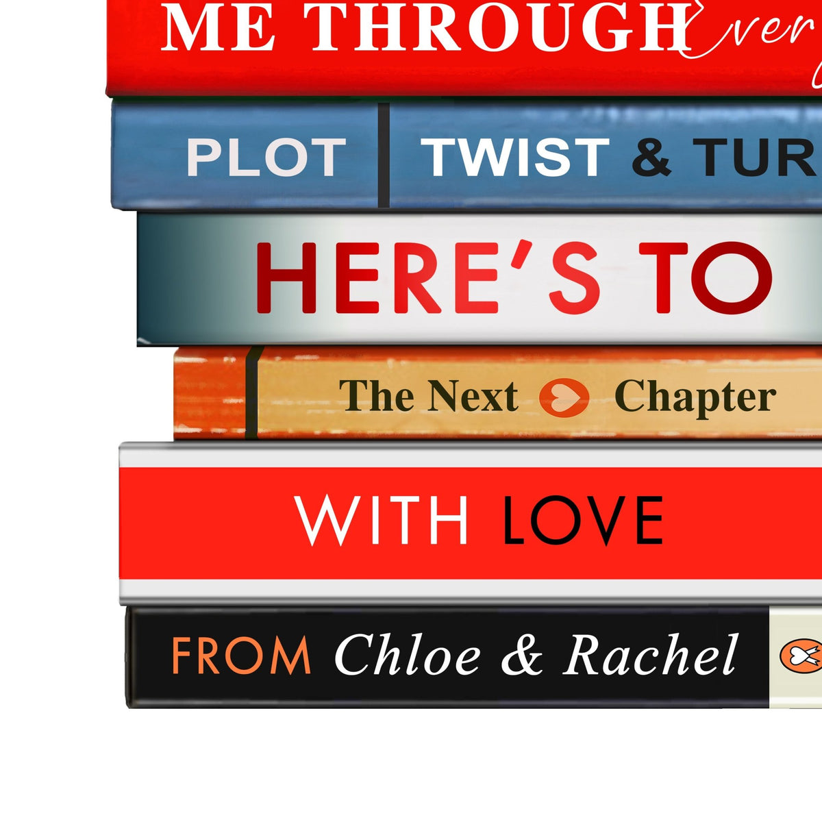close up of print for dad featuring a book stack design