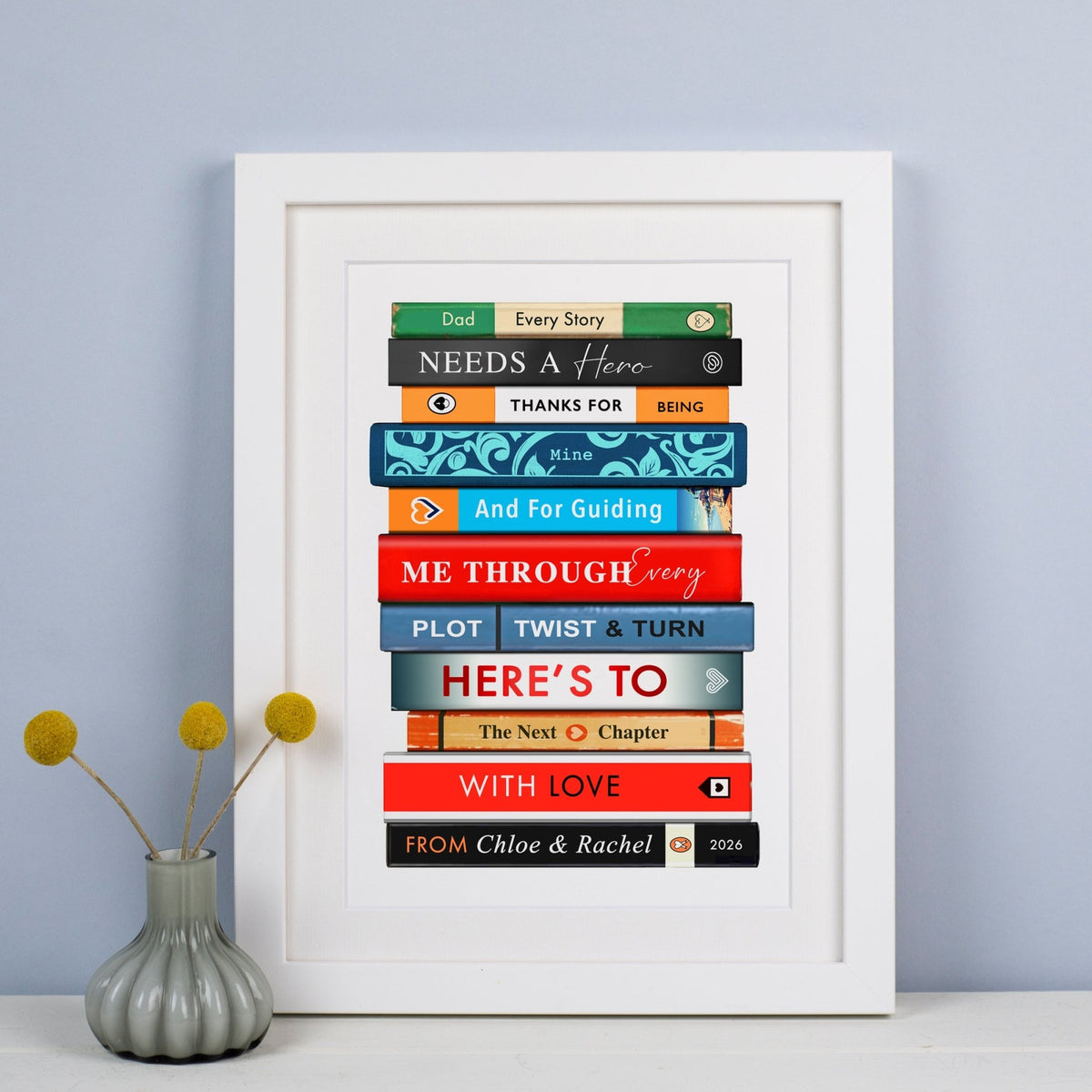 Personalised Book Print for Dad - Of Life & Lemons®