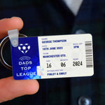 Personalised Football Keyring For Dad