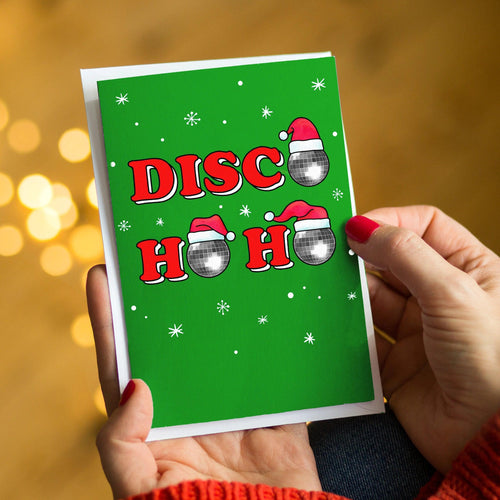 Disco themed christmas card