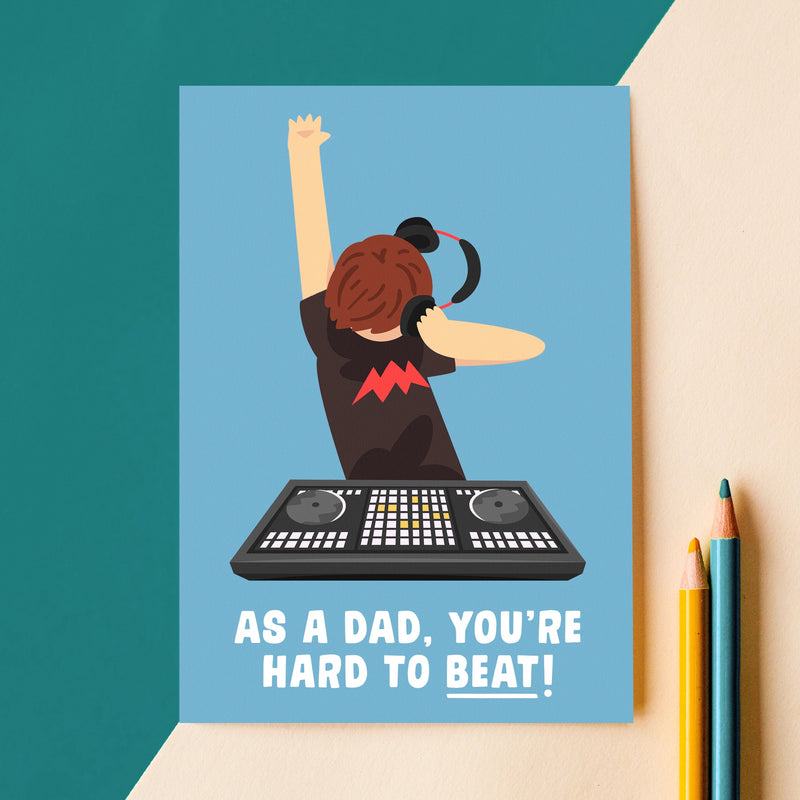 Funny DJ Card For Dad