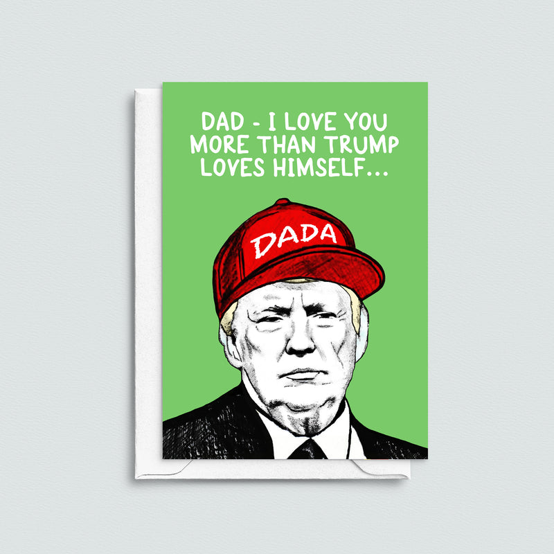 a funny donald trump card for dad