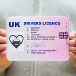 Personalised Drivers Licence Anniversary Card