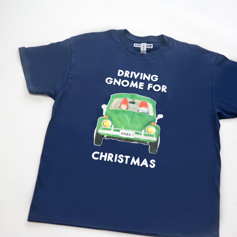 Mens 'Driving Gnome For Christmas' T-Shirt
