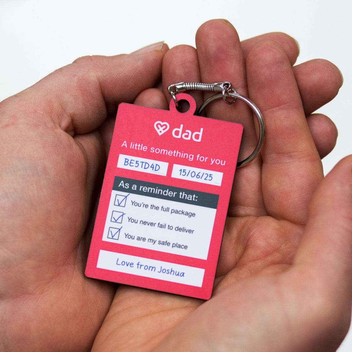 Personalised Keyring Gift For Dad - Of Life & Lemons®
