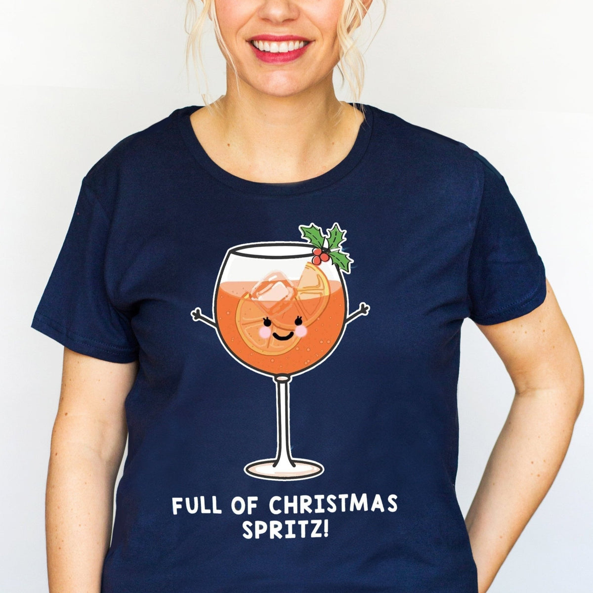 Funny Spritz Ladies Christmas T-Shirt - Of Life & Lemons®