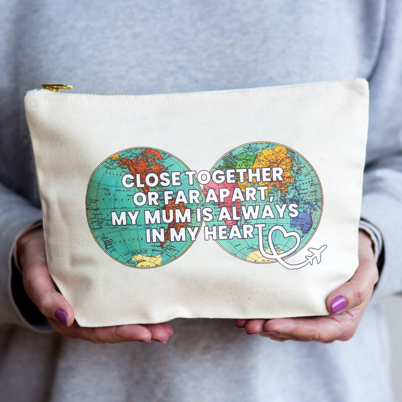 World Map Cosmetic Bag for Mum