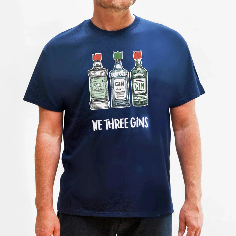 Funny Mens Gin Christmas T-Shirt