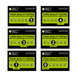 Personalised Food Rating Kitchen Wall Sign