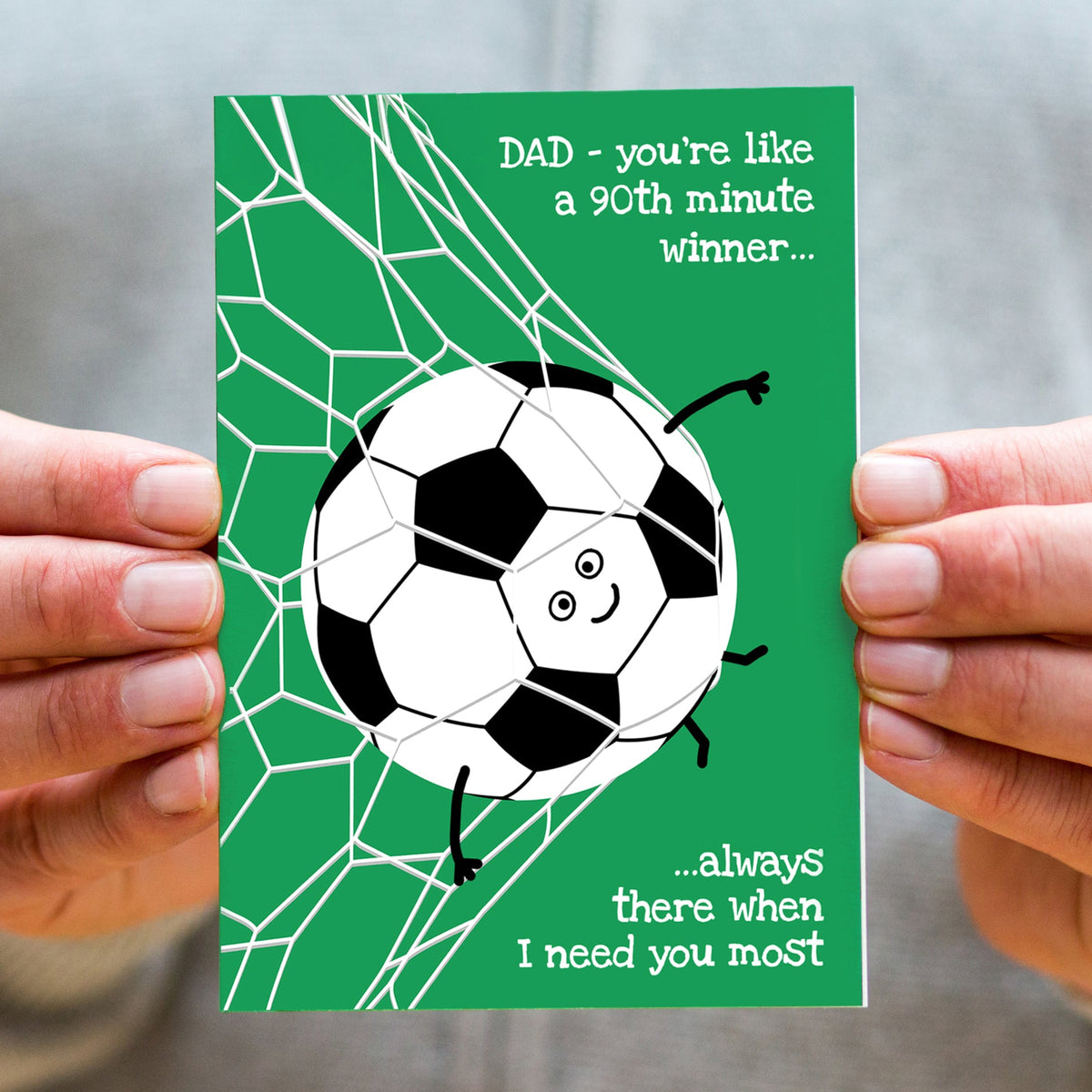 A cute football themed card for Dad by Of Life & Lemons