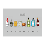 Personalised Friends as Drinks Print