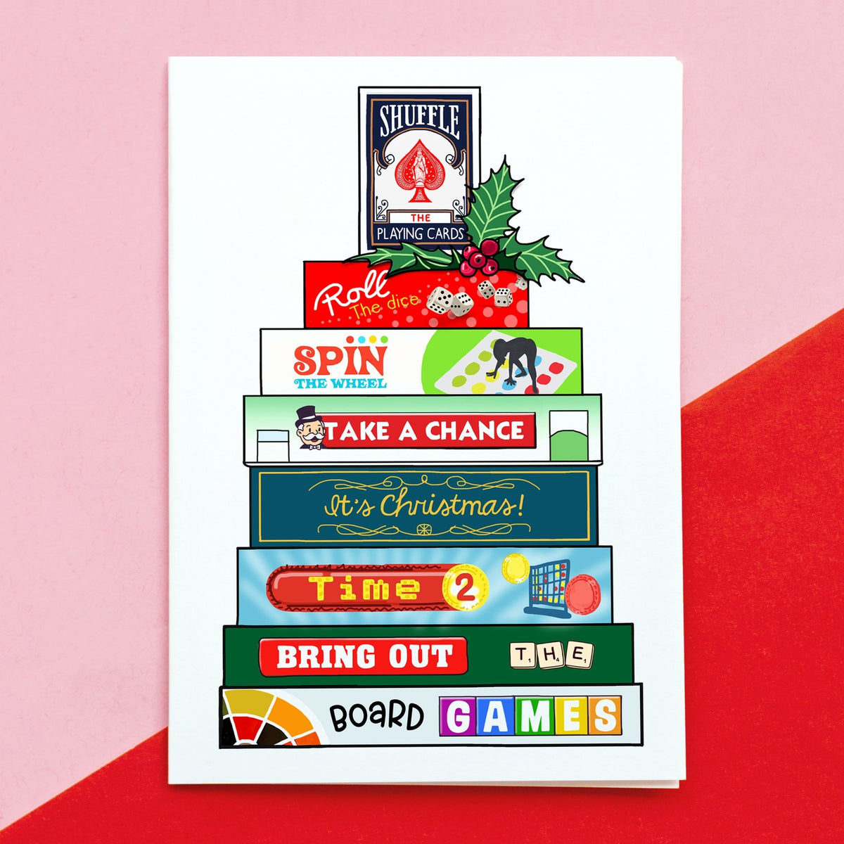 Funny Board Games Christmas Card - Of Life & Lemons®