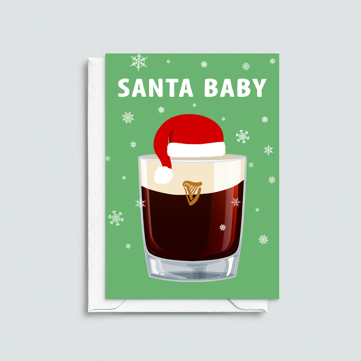 Funny Baby Guinness Christmas Card - Of Life & Lemons®