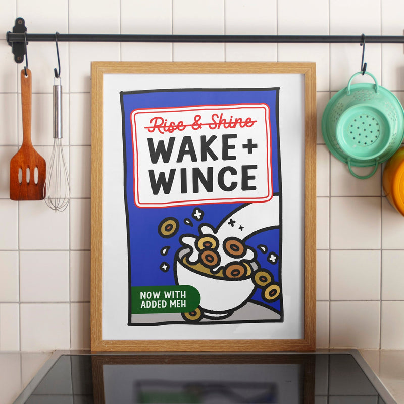 Funny Breakfast Kitchen Print - Of Life & Lemons®