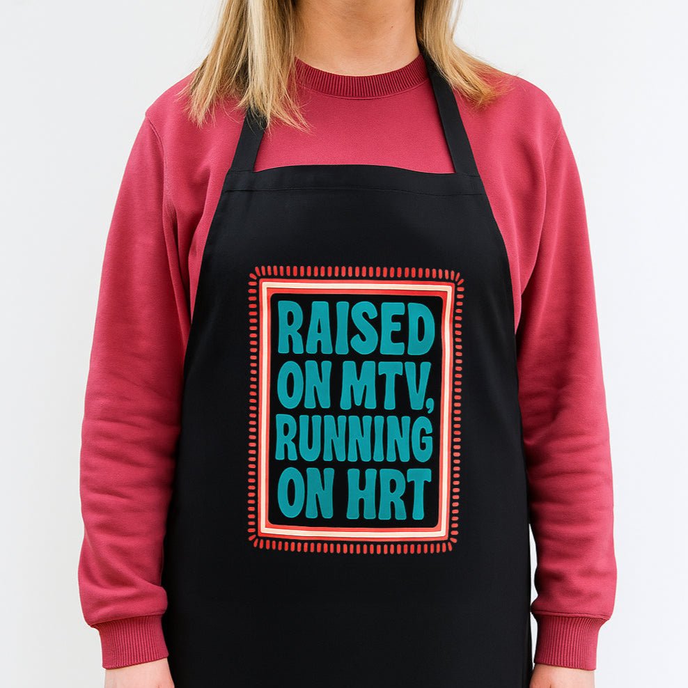 'Running on HRT' Funny Ladies Apron - Of Life & Lemons®