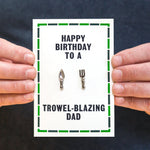 Funny Gardening Birthday Card and Cufflinks For Dad