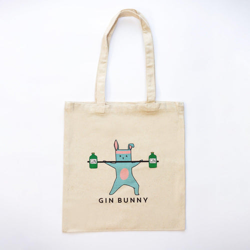 'Gin Bunny' Funny Shopping Bag - Of Life & Lemons®