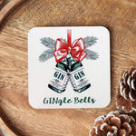 'GINgle Bells' Christmas Coaster