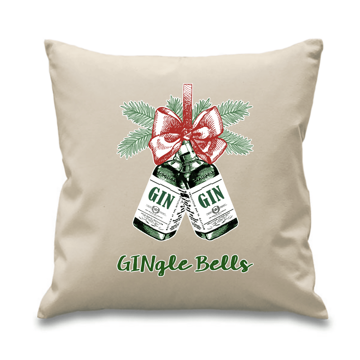 'Gingle Bells' Christmas Cushion - Of Life & Lemons®