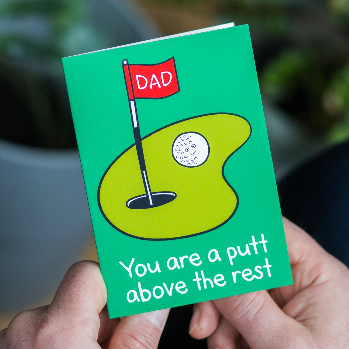 a father's day card for a golf loving dad