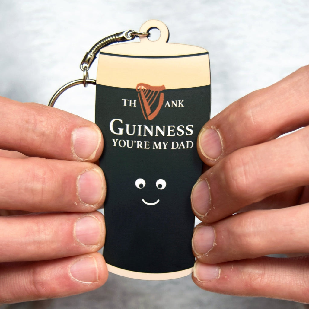 Guinness Themed Keyring Gift For Dad – Of Life & Lemons®