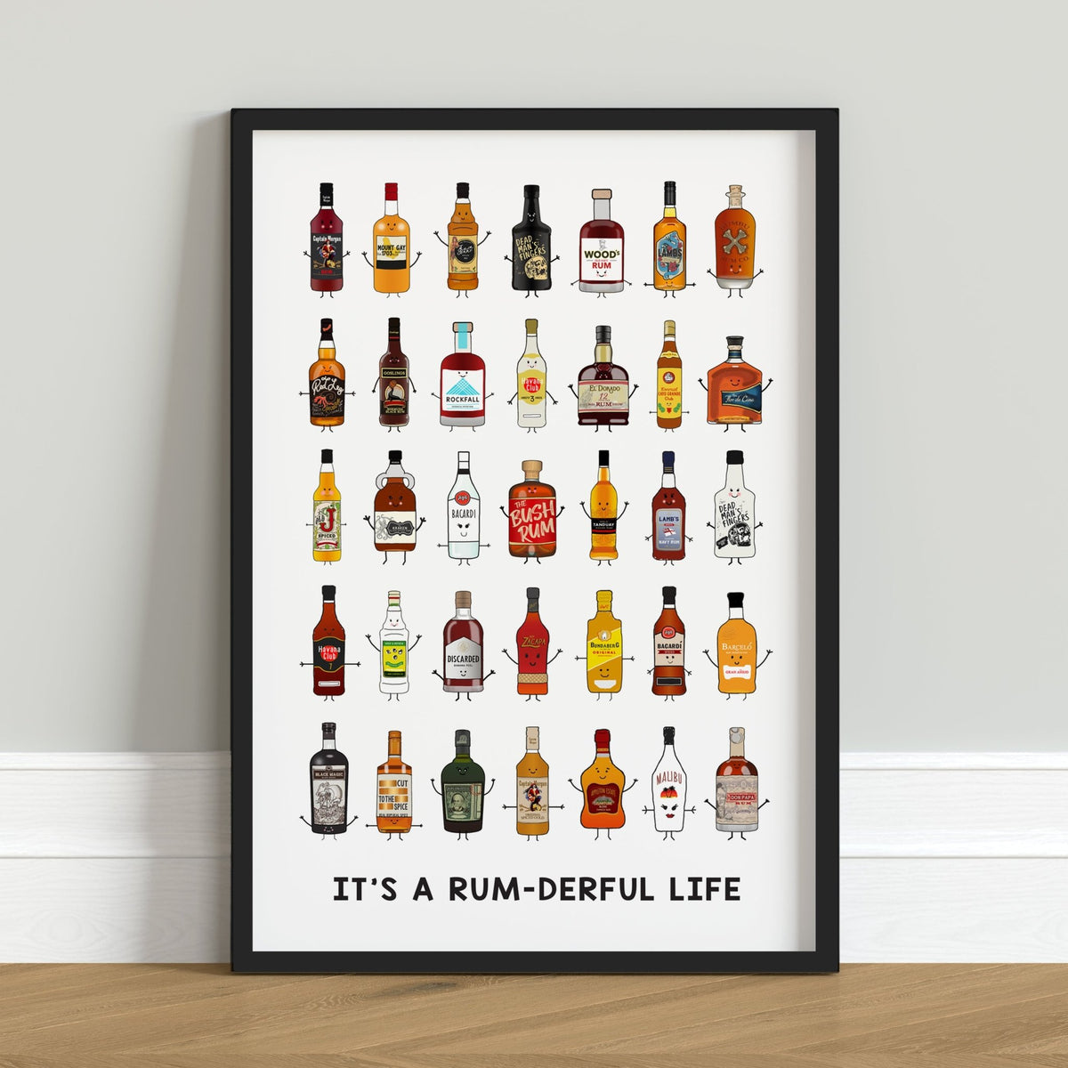 'It's A Rum - derful Life' Print - Of Life & Lemons®