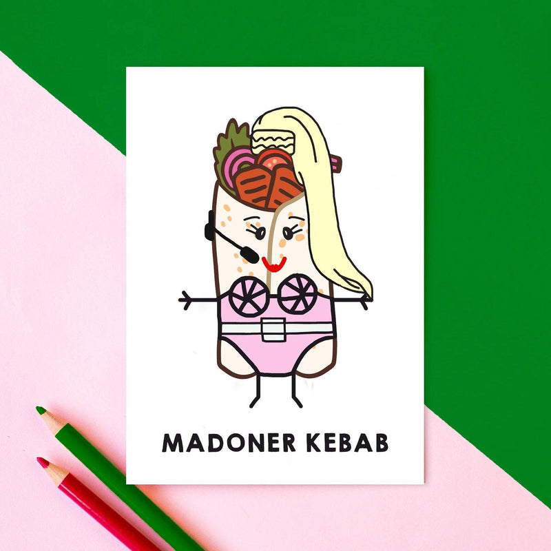 'Madoner Kebab' Funny Card