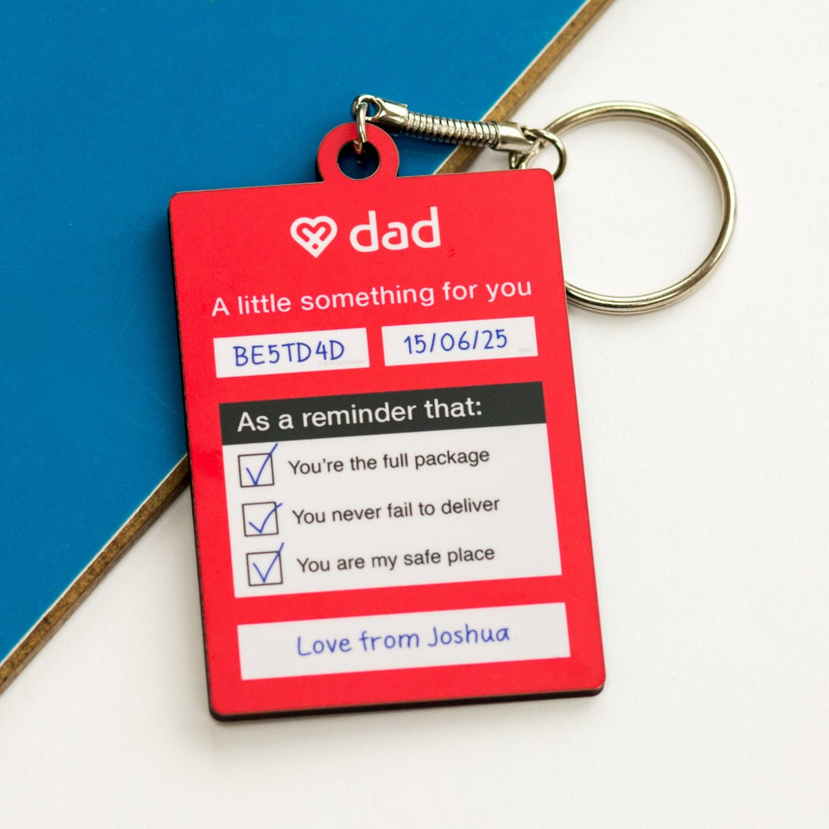 Personalised Keyring Gift For Dad - Of Life & Lemons®