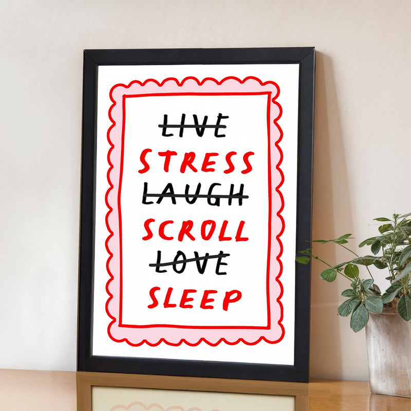 'Live, Laugh, Love' Parody Print - Of Life & Lemons®