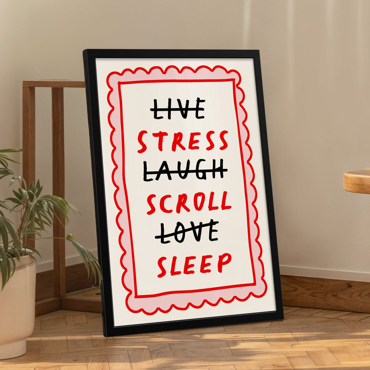'Live, Laugh, Love' Parody Print - Of Life & Lemons®
