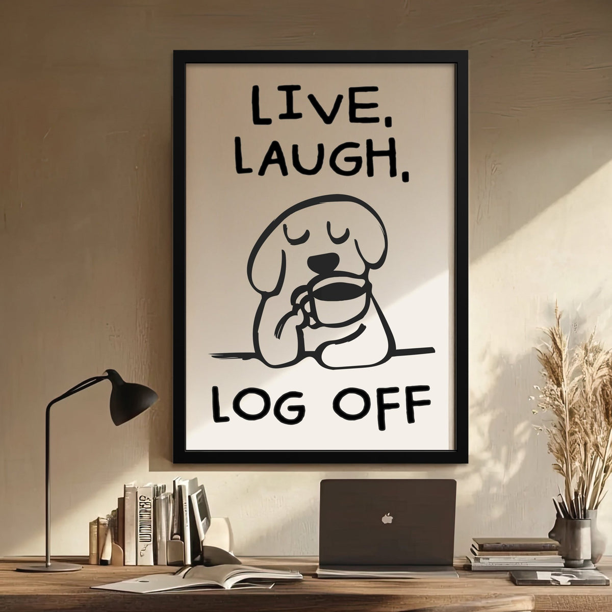 'Live, Laugh, Log Off' Print - Of Life & Lemons®