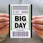 Luggage Tag Personalised  Wedding Card
