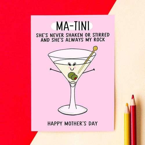 Funny Cocktail Mother's Day Card
