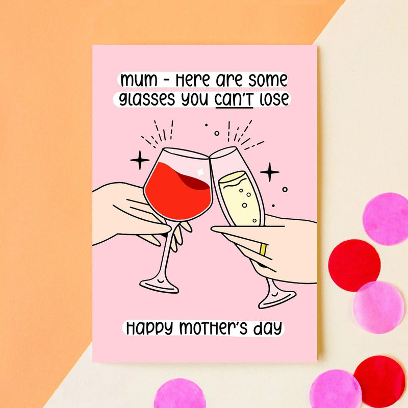 Funny Mother's Day Card for Mum who wears glasses