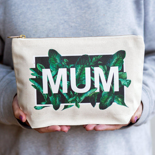 Tropical Leaf Make Up Bag Gift for Mum - Of Life & Lemons®