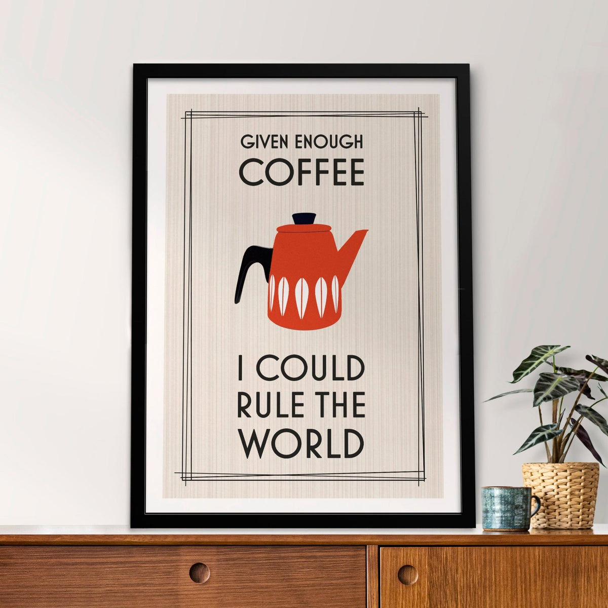 Funny Coffee Quote Print - Of Life & Lemons®