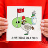 Funny Golf Christmas Card