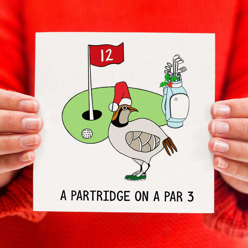 Funny Golf Christmas Card