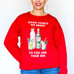 'Good Tonics We Bring' Gin Christmas Jumper - Of Life & Lemons®